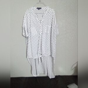 French Laundry Black Polka Dot Blouse ( Box EH )